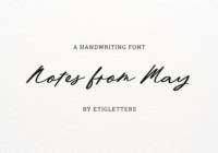 Notes from May Font - Featured Image