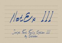Notex III Font Font - Featured Image