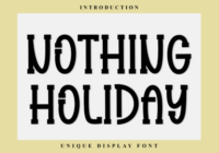 Nothing Holiday Font - Featured Image