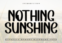 Nothing Sunshine Font - Featured Image