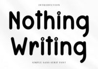 Nothing Writing Font - Featured Image