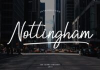 Nottingham Script Font - Featured Image