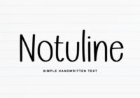 Notuline Font - Featured Image