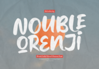 Nouble Orenji Font - Featured Image