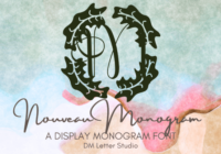 Nouveau Monogram Font - Featured Image