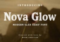 Nova Glow Font - Featured Image