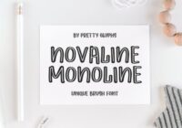 Novaline Monoline Font - Featured Image