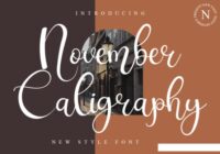 November Caligraphy Font - Featured Image