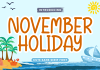 November Holiday Font - Featured Image