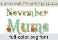 November Mums Font - Featured Image