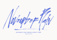 November Rain Font - Featured Image
