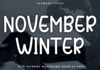 November Winter Font - Featured Image
