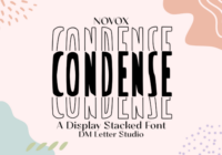Novox Condense Stacked Font - Featured Image