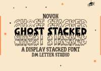 Novox Ghost Stacked Font - Featured Image
