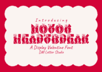 Novox Heartbreak Font - Featured Image