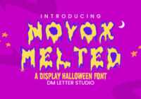 Novox Melted Font - Featured Image