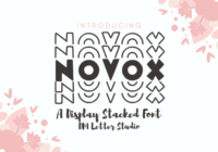 Novox Stacked Font - Featured Image