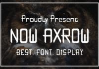 Now Axrow Font - Featured Image