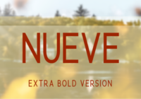 Nueve Extra Bold Font - Featured Image