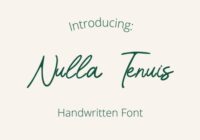Nulla Tenuis Font - Featured Image