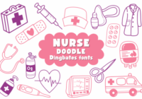 Nurse Doodle Font - Featured Image