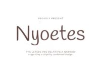 Nyoetes Font - Featured Image