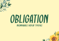 Obligation Font - Featured Image