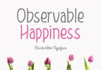 Observable Happiness Font - Featured Image