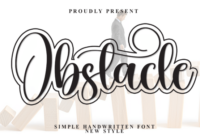 Obstacle Font - Featured Image