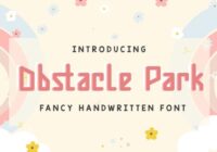 Obstacle Park Font - Featured Image