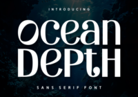 Ocean Depth Font - Featured Image