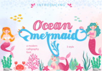 Ocean Mermaid Font - Featured Image