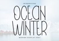 Ocean Winter Font - Featured Image