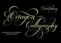 Octagon Calligraphy Font - Featured Image