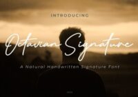 Octavian Signature Font - Featured Image