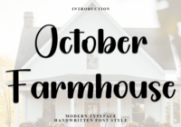 October Farmhouse Font - Featured Image