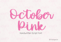 October Pink Font - Featured Image