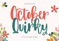 October Quirky Font - Featured Image