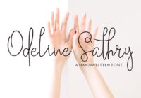 Odeline Sathry Font - Featured Image