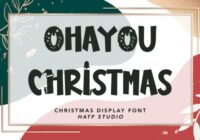 Ohayou Christmas Font - Featured Image