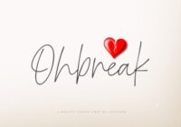 Ohbreak Font - Featured Image