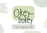 Okey-dokey Font - Featured Image