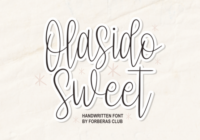 Olasido Sweet Font - Featured Image
