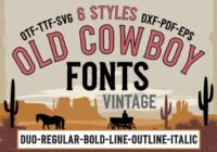 Old Cowboy Bundle Font - Featured Image