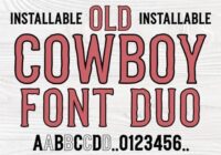 Old Cowboy Duo Font - Featured Image