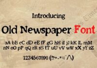 Old Newspaper Font - Featured Image