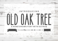 Old Oak Tree Font - Featured Image