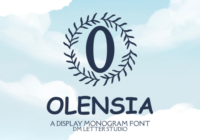 Olensia Monogram Font - Featured Image