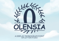 Olensia Split Monogram Font - Featured Image