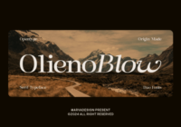 Olieno Blow Font - Featured Image